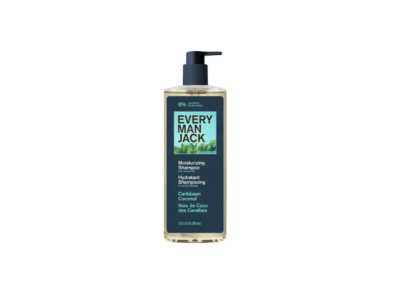 Every Man Jack Moisturizing Shampoo, Caribbean Coconut, 12 fl oz/355 mL
