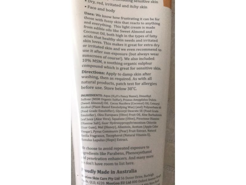 MooGoo Natural Soothing Msm Moisturiser, Soothe, 7 oz/200 g