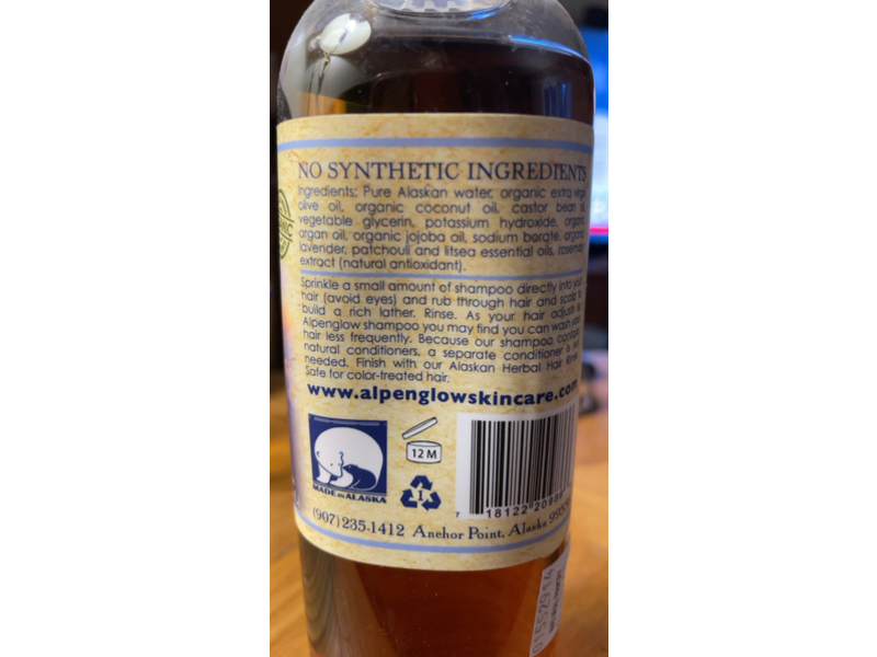 Alpenglow Natural Shampoo, Midnight Sun, 12 fl oz/355 mL