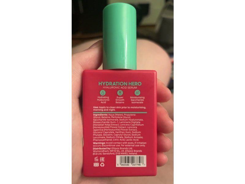 Twenty 2 Hydration Hero Serum, Hyaluronic Acid, 1.69 fl oz/50 mL