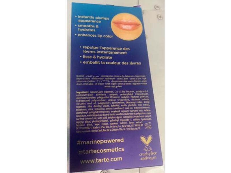 Tarte Cosmetics Rainforest Of The Sea Sting Zing Plumping Lip Serum, 0.202 fl oz/6 mL