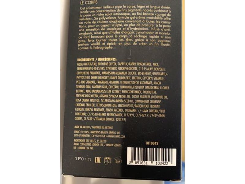 Lorac Tantalizer Body Bronzing Luminizer, Toasted Bronze, 5 fl oz/150 mL