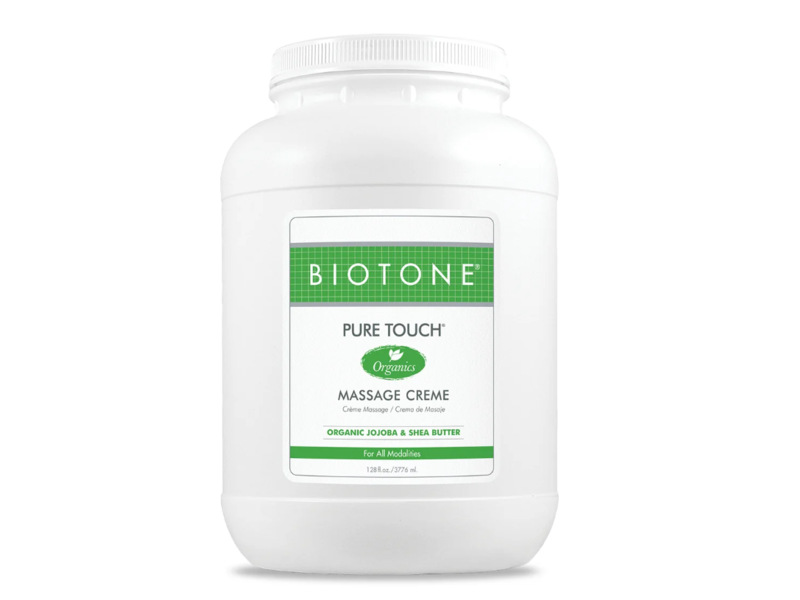 Biotone Pure Touch Massage Creme, Organic Jojoba & Shea Butter, 128 fl oz/3776 mL