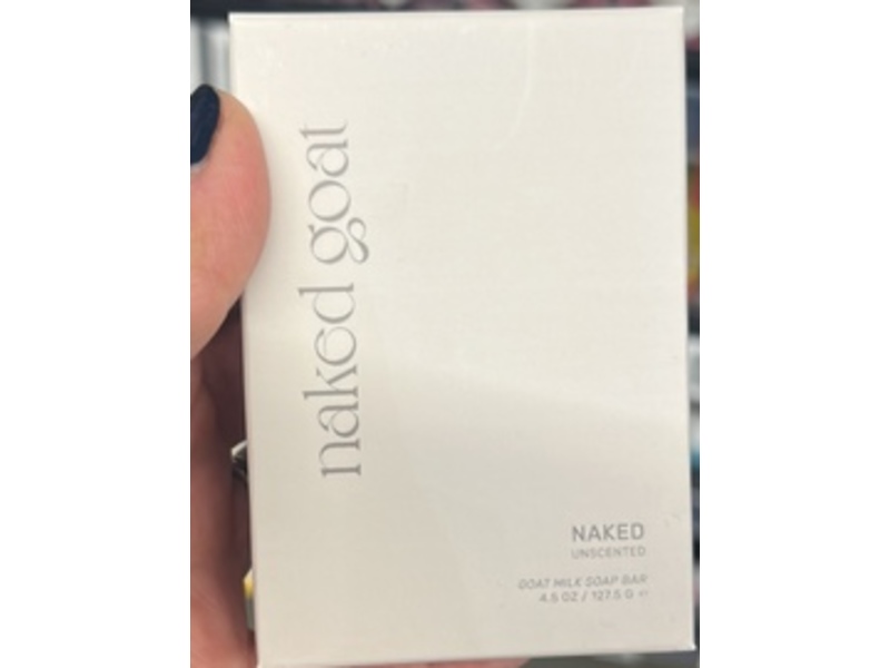 Naked Goat Goat Milk Soap Bar, Unscented, 4.5 oz/127.5 g