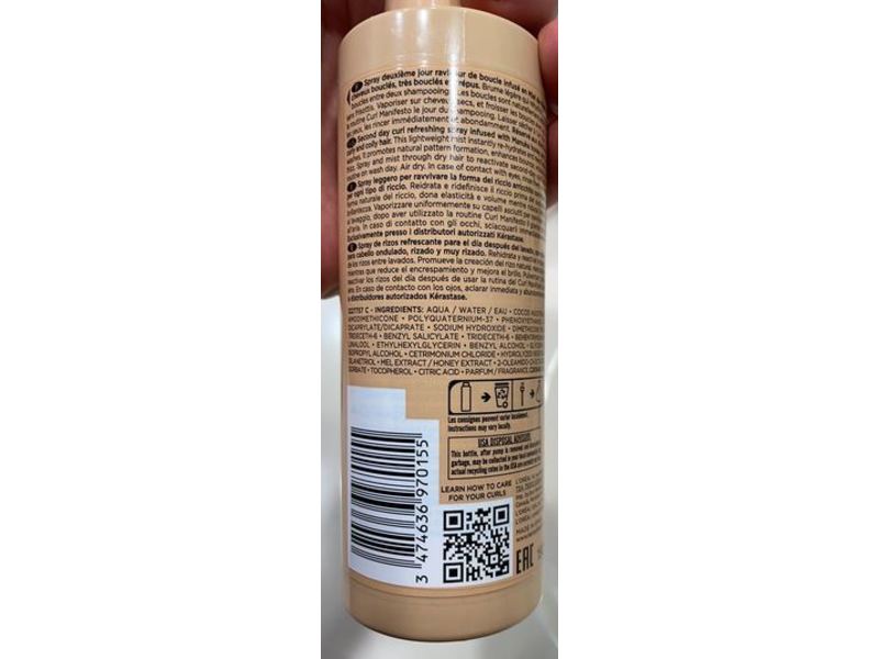 Kerastase Paris Curl Manifesto Refresh Absolu Spary, 6.4 fl oz/190 mL