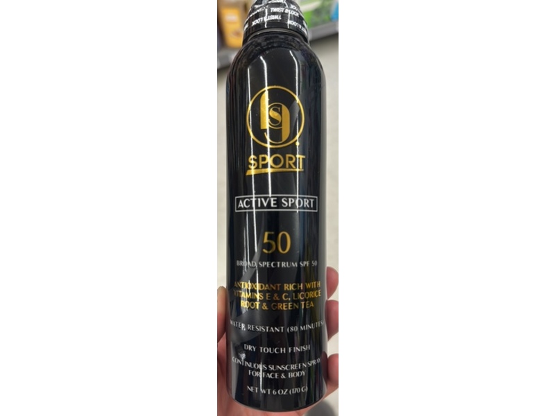 Black Girl Active Sport Sunscreen Spray, SPF 50, 6 oz/170 g