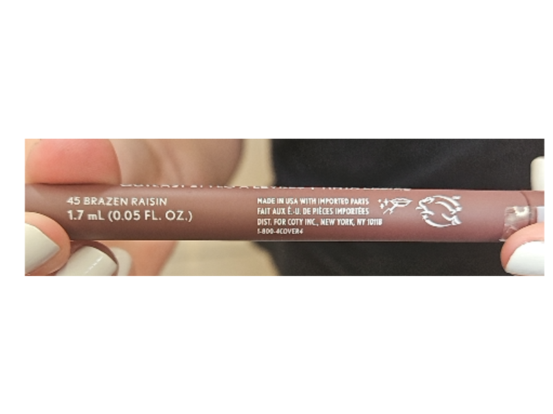Covergirl Outlast Lipstain, 45 Brazen Raisin, 0.05 fl oz/1.7 mL