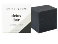 Switch2Pure Detox Bar Soap, Charcoal + Kelp, 3.5 oz/100 g - Image 2