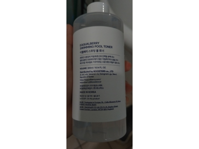 Eqqualberry Swimming Poll Toner, 10.14 fl oz/300 mL