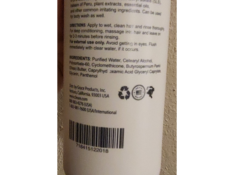 Cleure Replenishing Conditioner with Shea Butter, 12 fl oz./355 mL