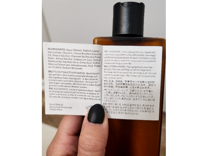Typology Hydrating Cleansing Milk, Hyaluronic Acid + Chamomile Extract