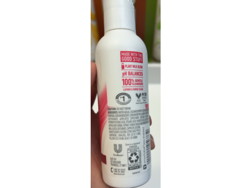 Dove Body Wash, Oat Milk & Berry Brulee, 3 fl oz