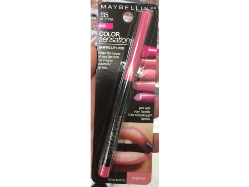 Maybelline New York Color Sensational Shaping Lip Liner, 135 Palest Pink, 0.01 oz/280 mg