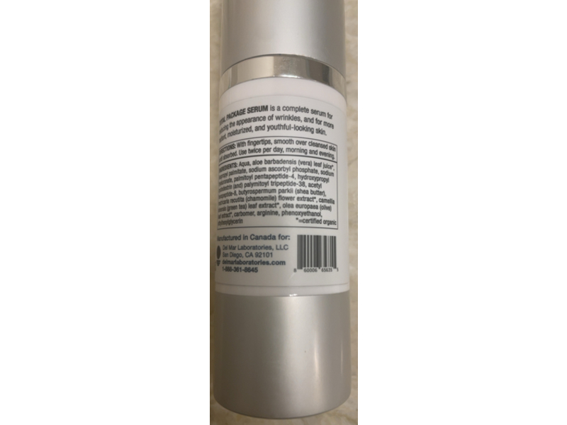 Del Mar Total Package Serum, Vitamin C, Hyaluronic Acid, 1 fl oz/30 mL