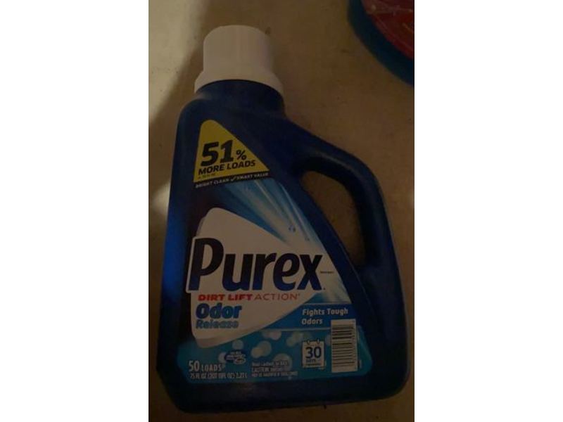Purex Liquid Laundry Detergent, Odor Release, 50 Loads, 75 fl oz