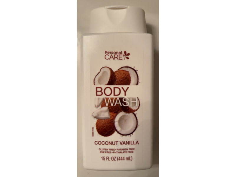 Personal Care Body Wash, Coconut Vanilla, 15 fl oz/444 mL
