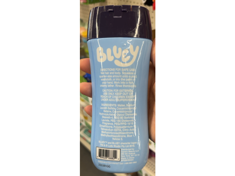 Bluey 3 In 1 Body Wash, Shampoo & Conditioner, 8 fl oz/236 mL