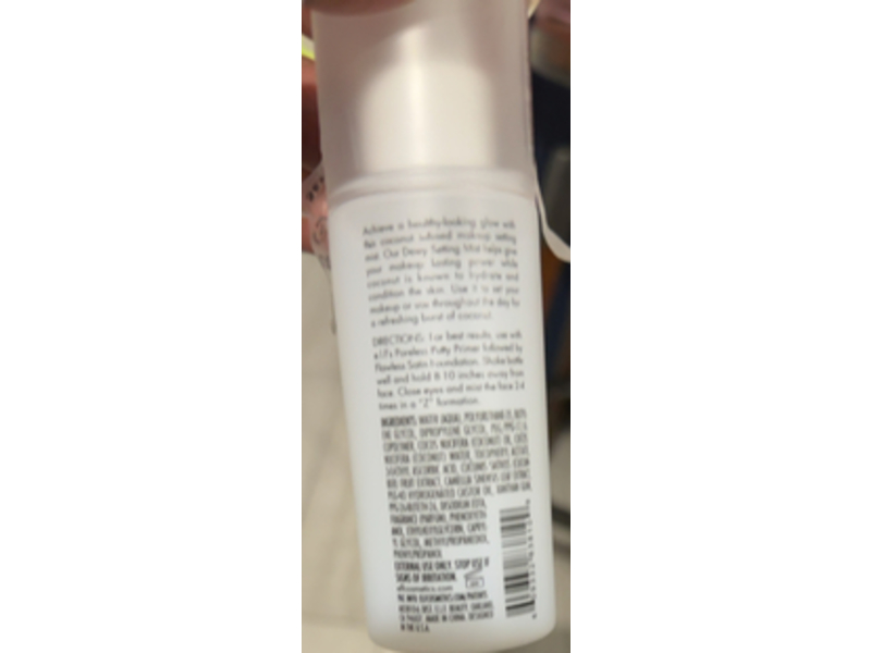 E.I.F Cosmetics Long Lasting Setting Mist, Dewy Coconut, 2.7 fl oz/80 mL