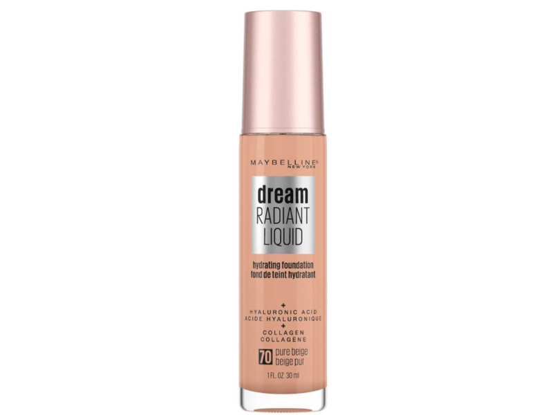 Maybelline New York Dream Radiant Liquid Hydrating Foundation, 35 Nude Beige, 1 fl oz/30 mL