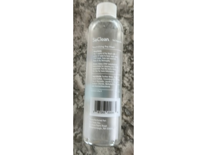 SoClean Neutralizing Pre-Wash, 8 fl oz/236.6 mL