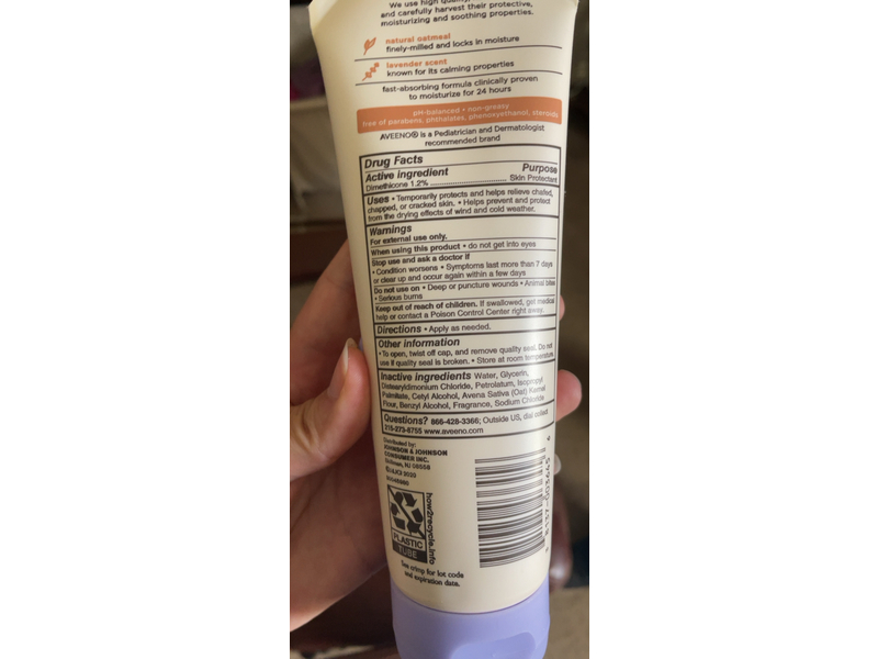 Aveeno Baby Calming Comfort Lotion, Oatmeal + Lavender, 8 oz/227 g