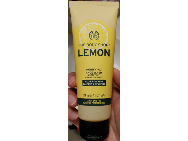 The Body Shop Purifying Face Wash, Lemon, 4.2 fl oz/125 mL