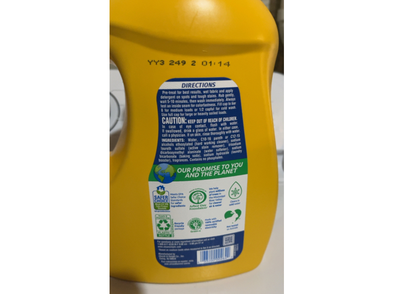 Arm & Hammer Clean & Simple Liquid Laundry Detergent, Crisp Clean, 77 Loads,100.5 fl oz