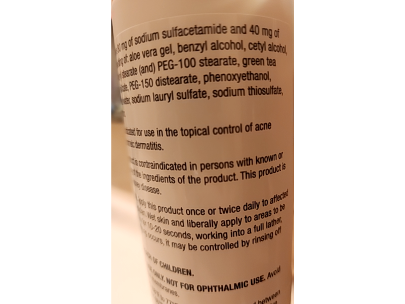Sodium Sulfacetamide 8% And Sulfur 4%, Topical Suspension 473mL, KMM Pharmaceuticals (RX)