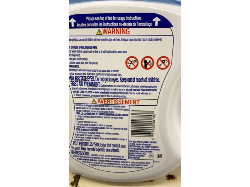 Tide Pods Free & Gentle Laundry Detergent, 57 Loads, 44 oz/1.25 kg