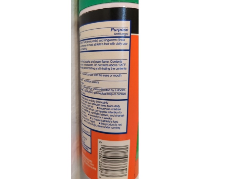 Kroger Antifungal Foot Odor Cobtrol Powder Spray, Tolnaftate 1%, 4 oz/113 g