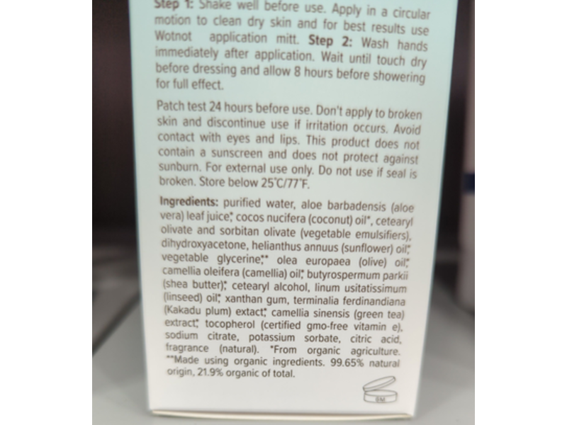 Wotnot Naturals Healthy Glow Gradual Tan Lotion, 4.39 fl oz/130 mL