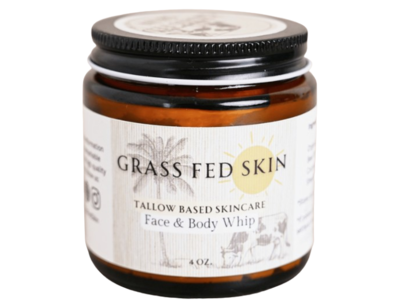 Grass Fed Skin Tallow Based Skincare Face And Body Whip, 4 fl oz