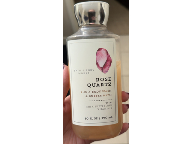 Bath & Body Works 2-In-1 Body Wash & Bubble Bath, Rose Quartz, 10 fl oz/290 mL