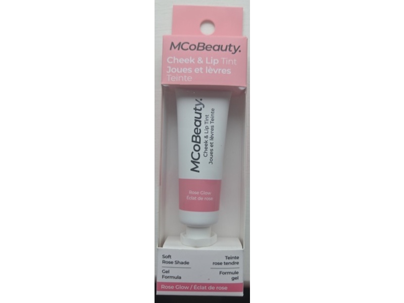 MCoBeauty Cheek & Lip Tint, Rose Glow, 10mL