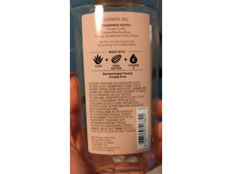 Bath & Body Works Marshmallow Pumpkin Latte Shower Gel, 10 fl oz/295 mL