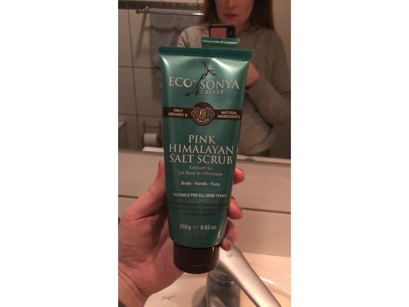 Eco by Sonya Driver Pink Himalayan Salt Scrub Exfoliant, 250 mL/8.45 fl oz