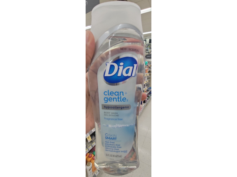 Dial Clean + Gentle Body Wash, 16 fl oz/473 mL