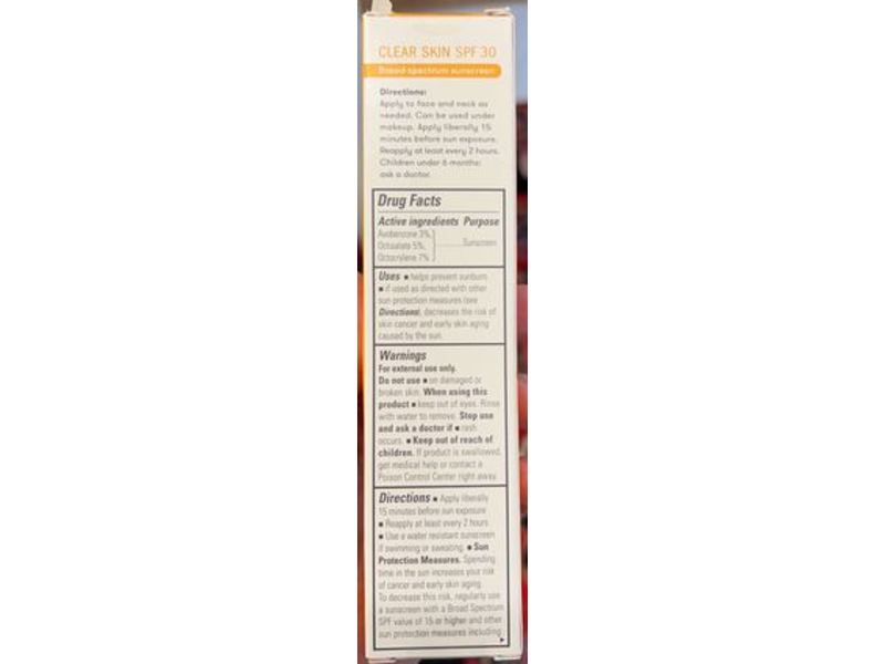 Proactiv Clear Skin Face Sunscreen Moisturizer, SPF 30, 1.5 fl oz/45 mL
