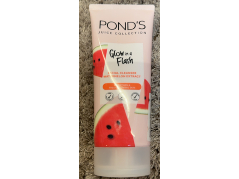 Ponds Juice Collection Glow In A Flash Facial Cleanser, Watermelon Extract, 3.1 fl oz/90 g