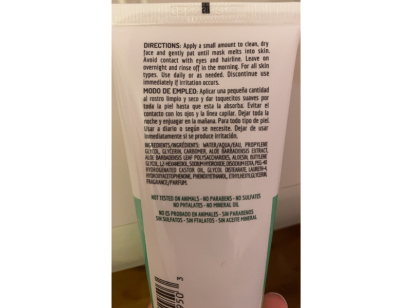 Freeman Beauty Australian Jelly Mask, Aloe, 1.5 fl oz/44 mL