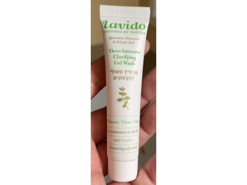 Lavido Thera Intensive Clarifying Gel Wash, Spearmint + Cinnamon & Salicylic Acid, 0.5 fl oz/15 mL