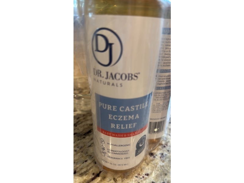 Dr. Jacobs Pure Castile Baby Wash & Shampoo, 16 fl oz/473 mL