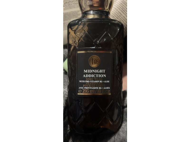 Bath & Body Works Midnight Addiction Body Wash, Pro-Vitamin B5 + Aloe, 10 fl oz/295 mL