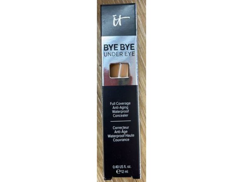 it Cosmetics Bye Bye Under Eye Full Coverage Anti-Aging Waterproof Concealer, 35.0 Rich Amber, 0.40 fl oz/12 mL