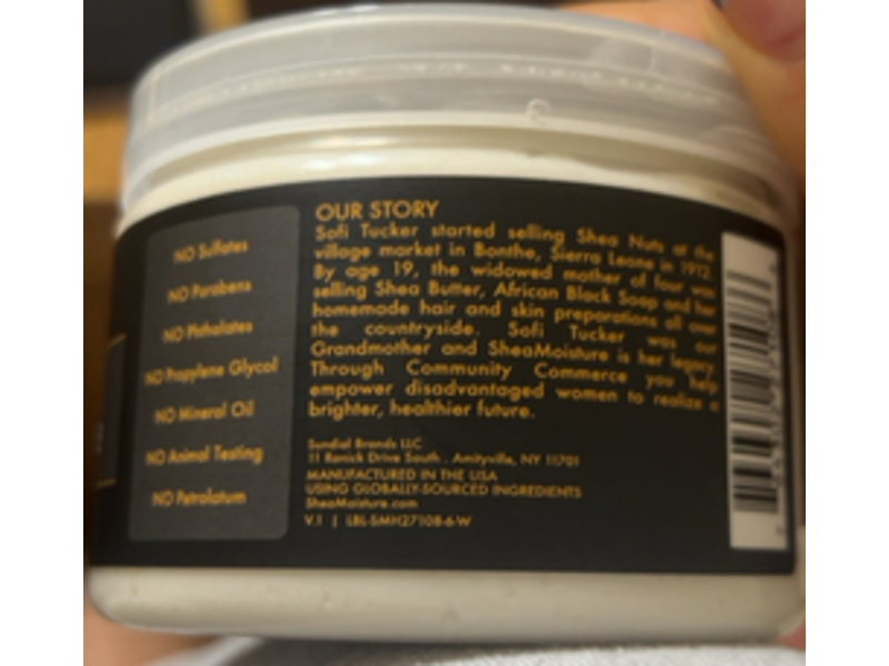 Shea Moisture African Black Soap Bamboo Charcoal Purification Masque, 12 oz/340 g