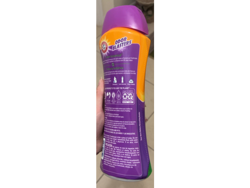 Arm & Hammer Odor Blasters In-Wash Scent Booster, Fresh Botanical, 24 oz/680 g