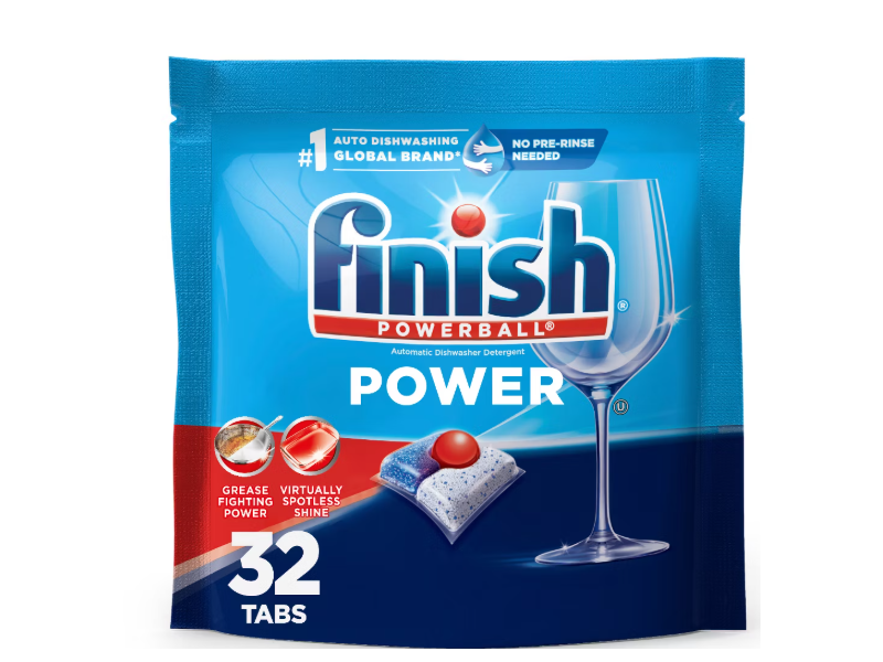 Finish Powerball Power Dishwasher Detergent, 7.3 oz, 32 count