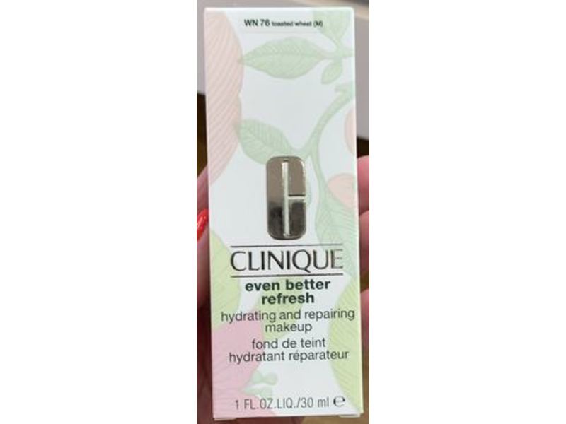 Clinique Even Better Refresh Hydrating & Repairing Makeup, WN76 Toasted Wheat, 1 fl oz/30 ml