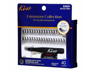 Kiss Extensions Collection DIY Faux Mink Extensions Kit, 40 Count