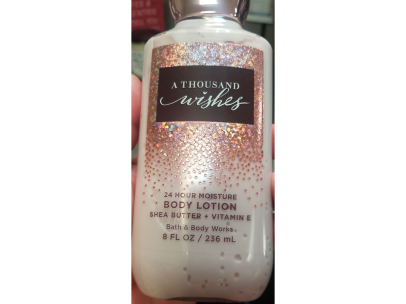 Bath & Body Works A Thousand Wishes Body Lotion, Shea Butter + Vitamin E, 8 fl oz/236 mL